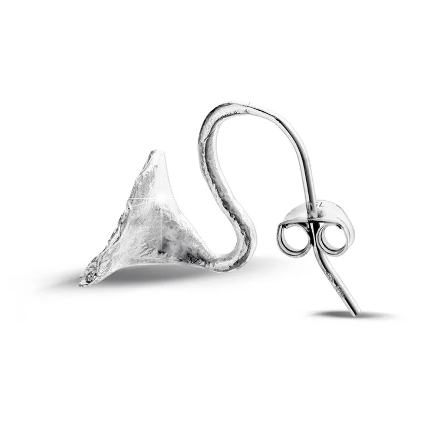 0.76 quilates pendientes diamantes diseño en oro blanco 