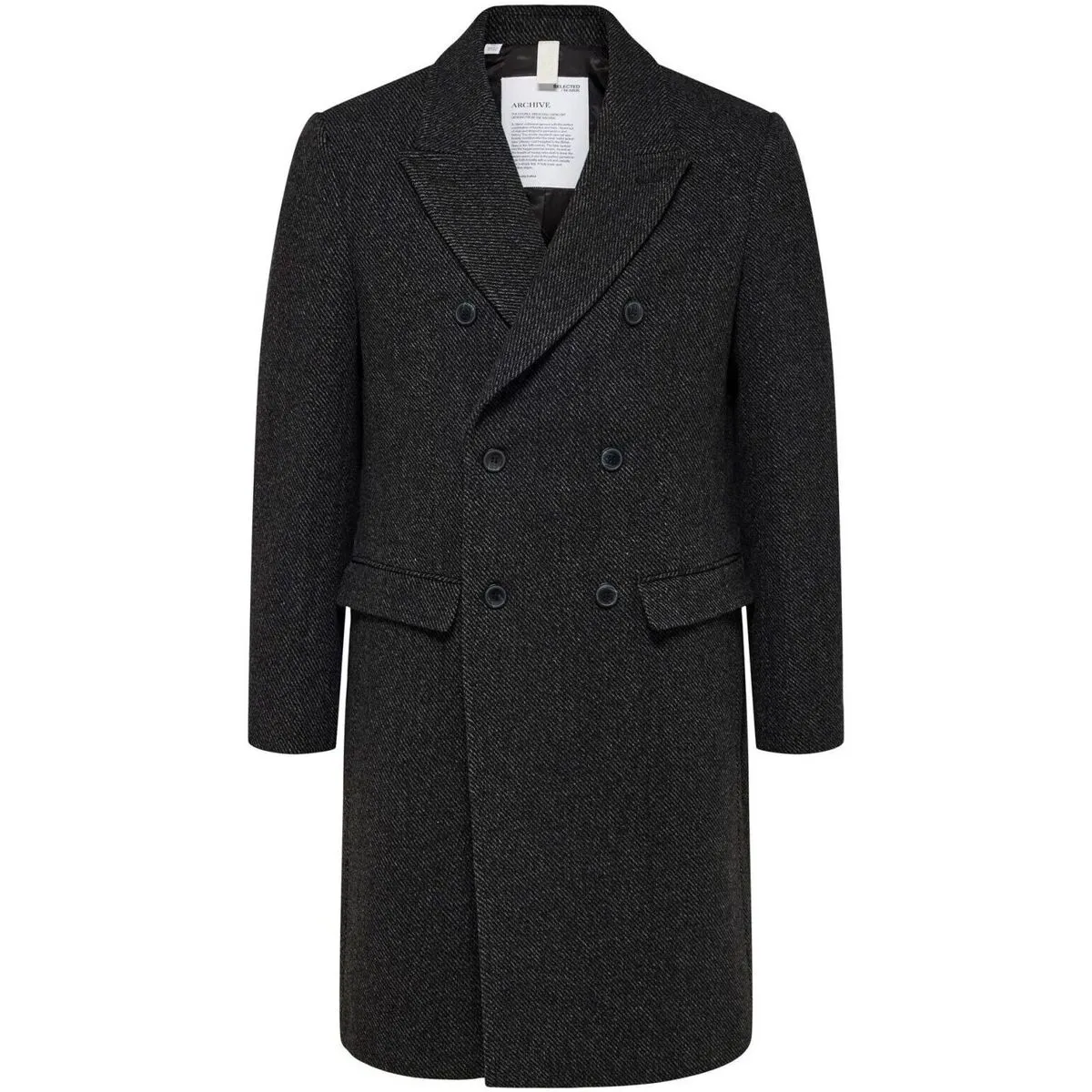 16089380 ARCHIVE DB WOOL COATDARK GREY