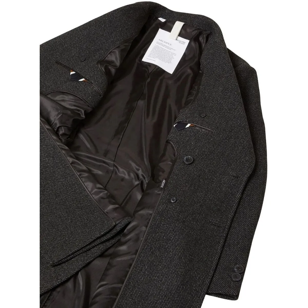 16089380 ARCHIVE DB WOOL COATDARK GREY