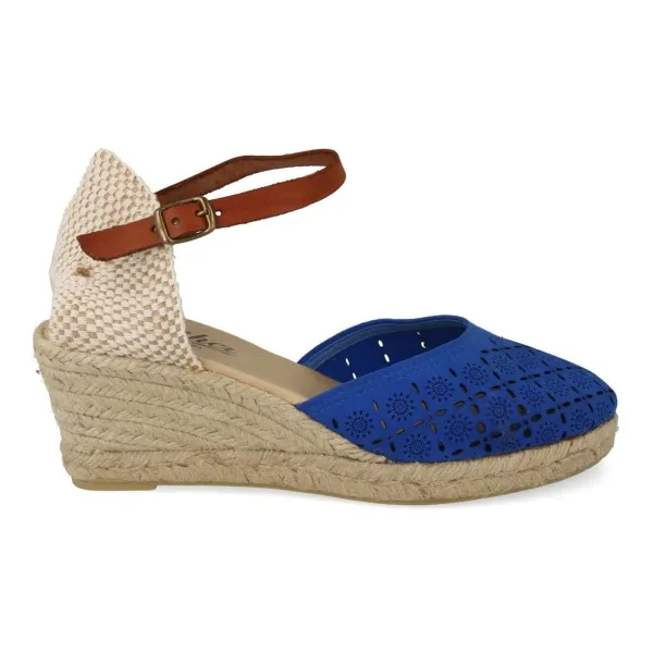 ALPARGATAS con CUÑA MEDIA MUJER MOD. SAONA AZUL