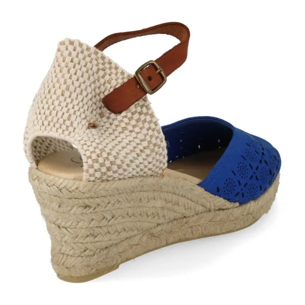 ALPARGATAS con CUÑA MEDIA MUJER MOD. SAONA AZUL