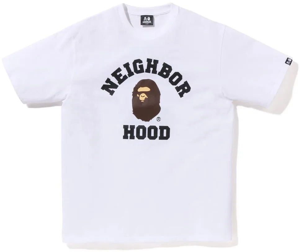 BAPE Bape x Neighborhood College Tee White Velikost: M