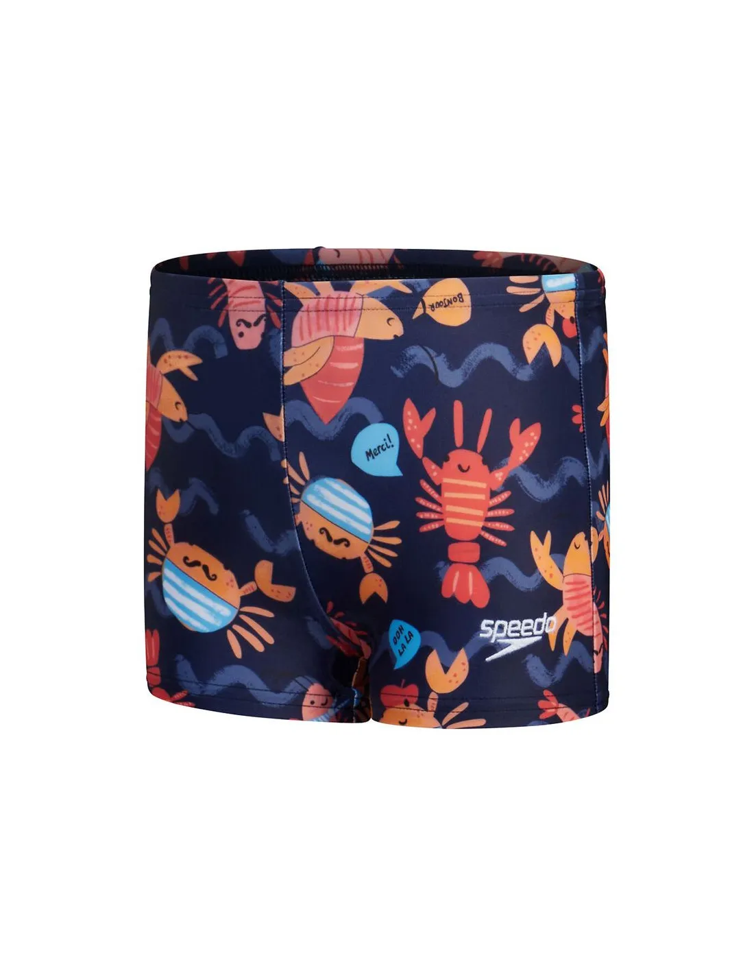 Bañador de Natación Speedo Digital Allover Aquashort Niño Azul/Apricot