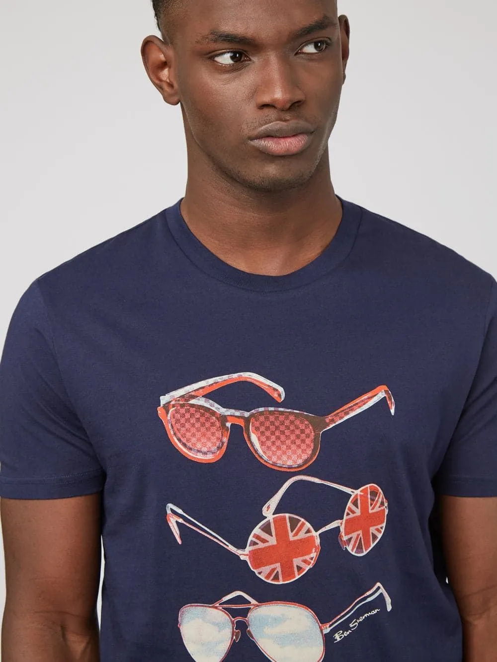 BEN SHERMAN SUMMER SHADES PRINT TEE