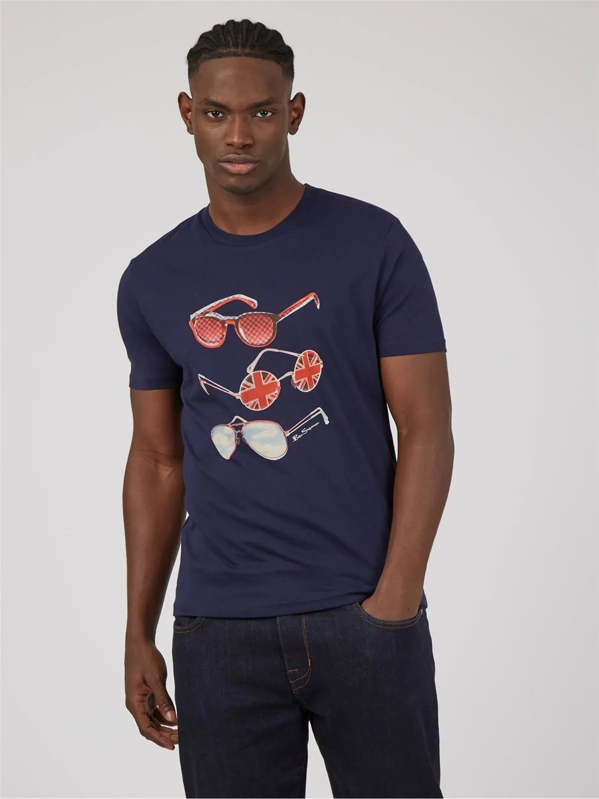 BEN SHERMAN SUMMER SHADES PRINT TEE