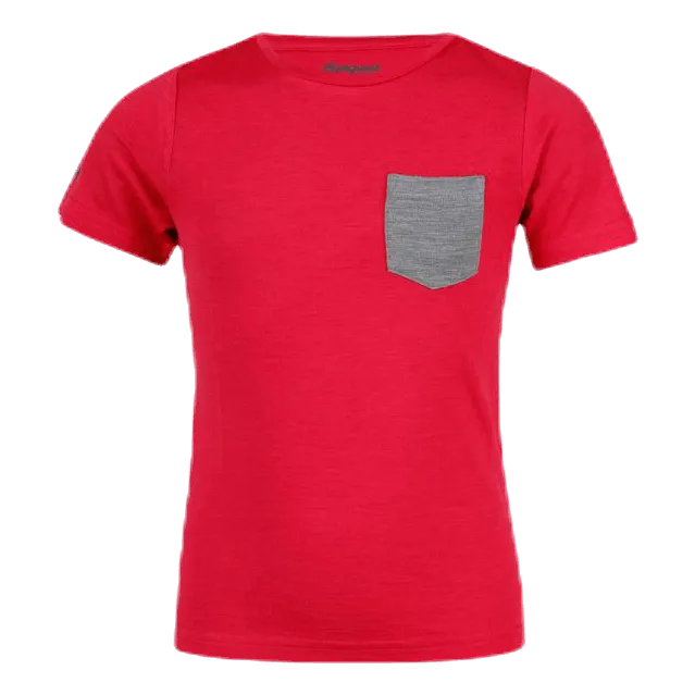 Bergans Of Norway Myske Wool Kids Tee Red