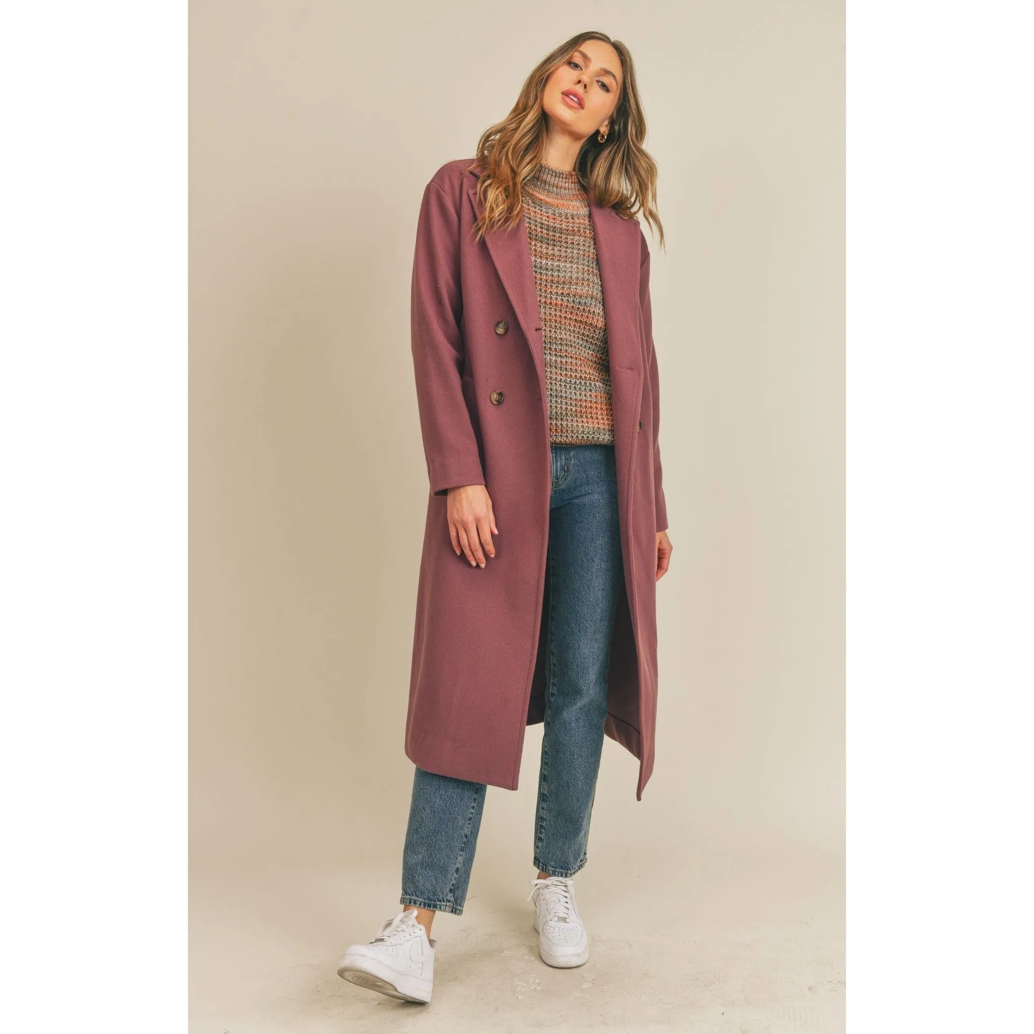 BETTER YET COAT  EGGPLANT