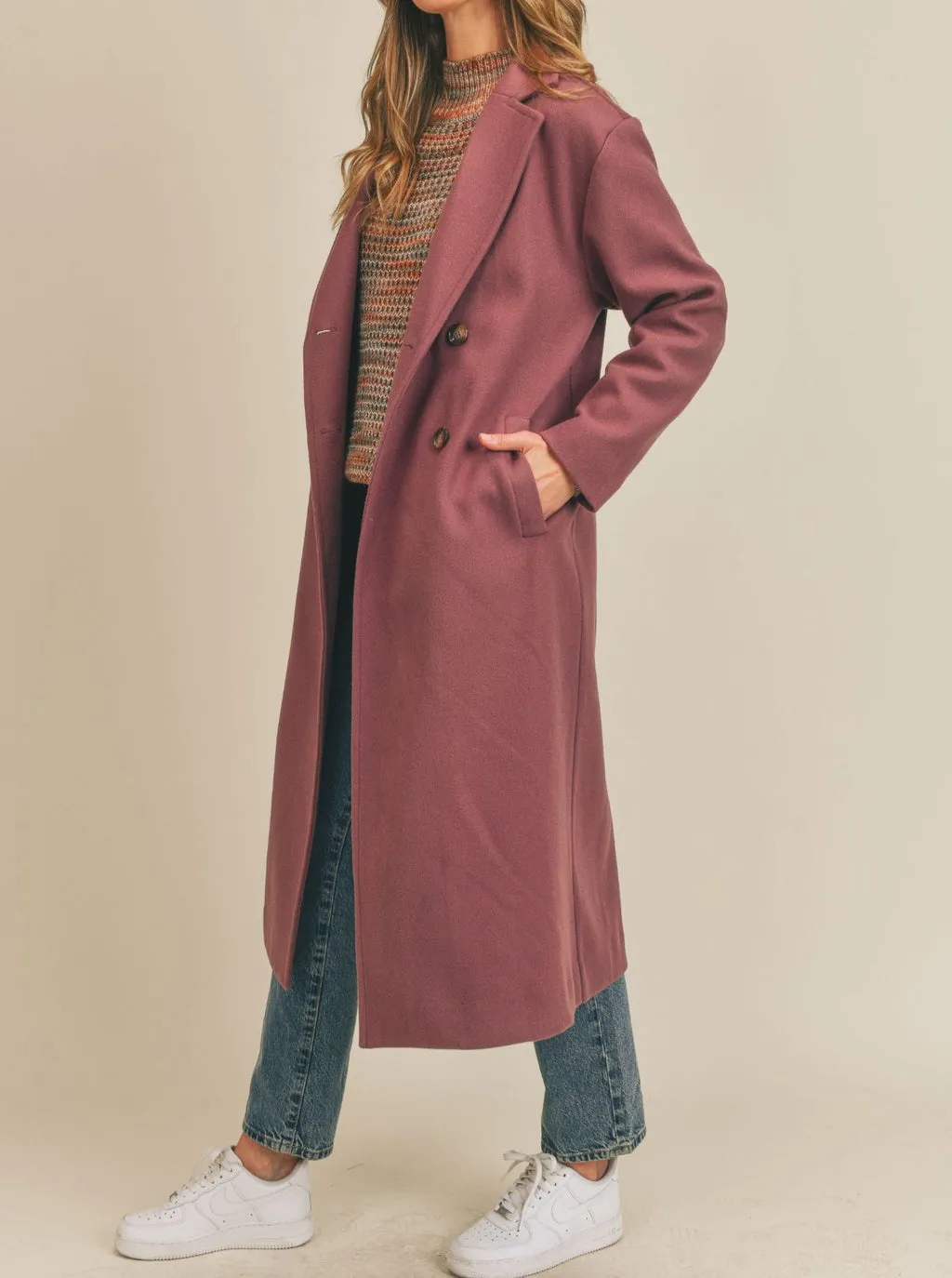 BETTER YET COAT  EGGPLANT