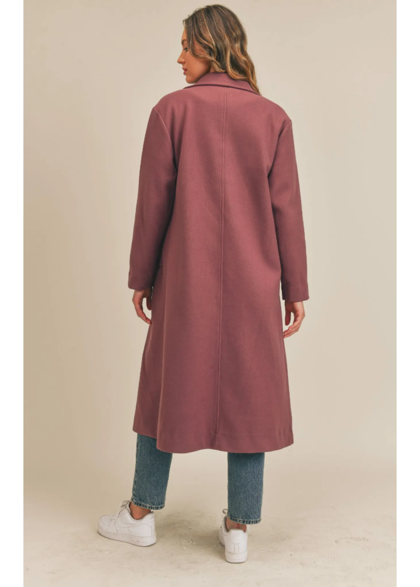 BETTER YET COAT  EGGPLANT
