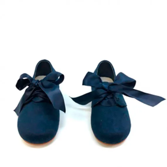 Blucher niña Lazo Azul marino
