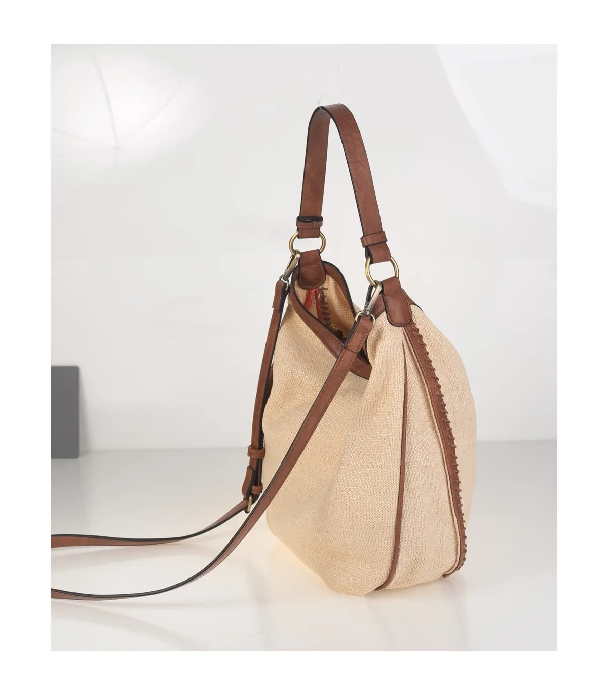 Bolso para mujer en color natural