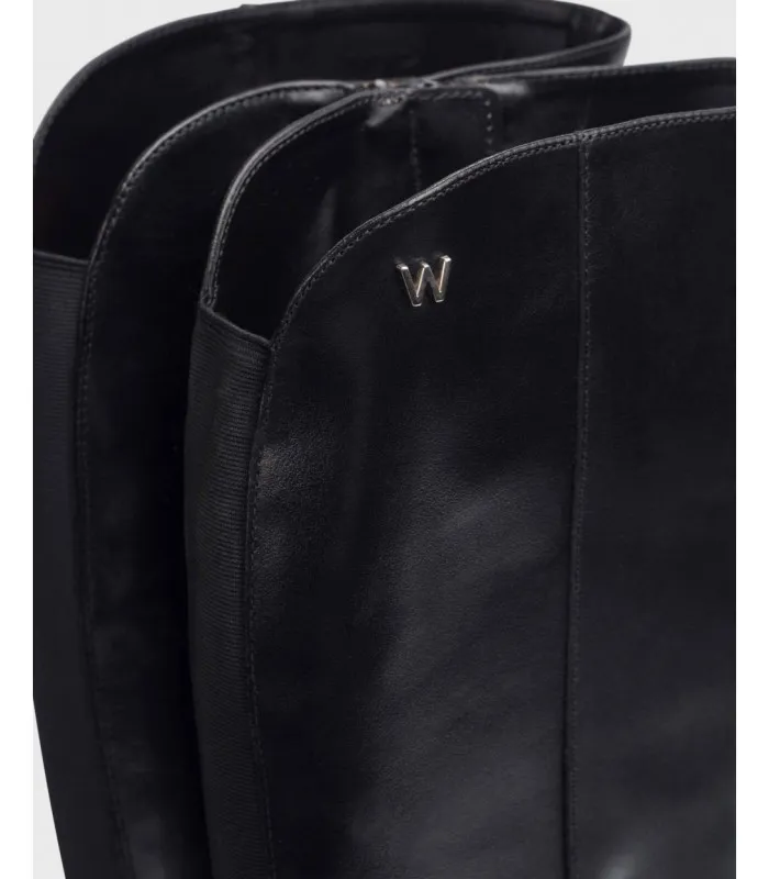 Bota piel negra Rocio Wonders