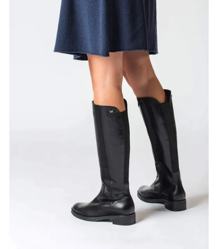 Bota piel negra Rocio Wonders