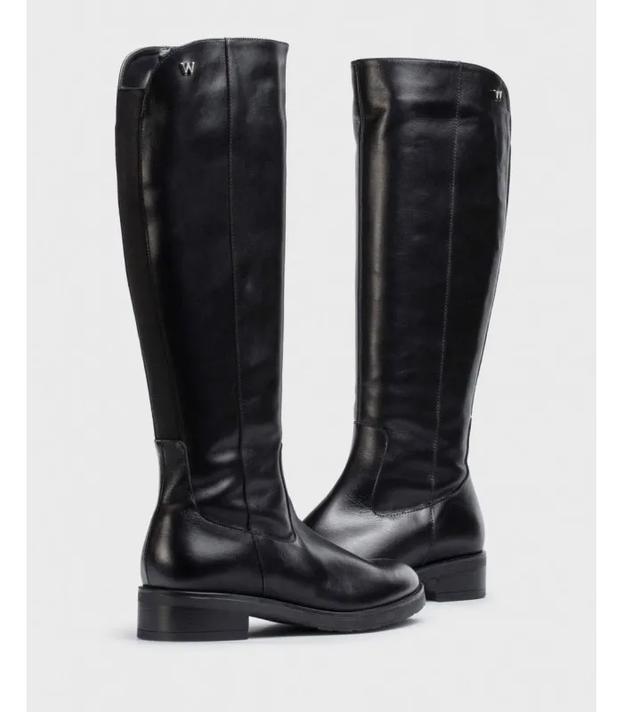 Bota piel negra Rocio Wonders