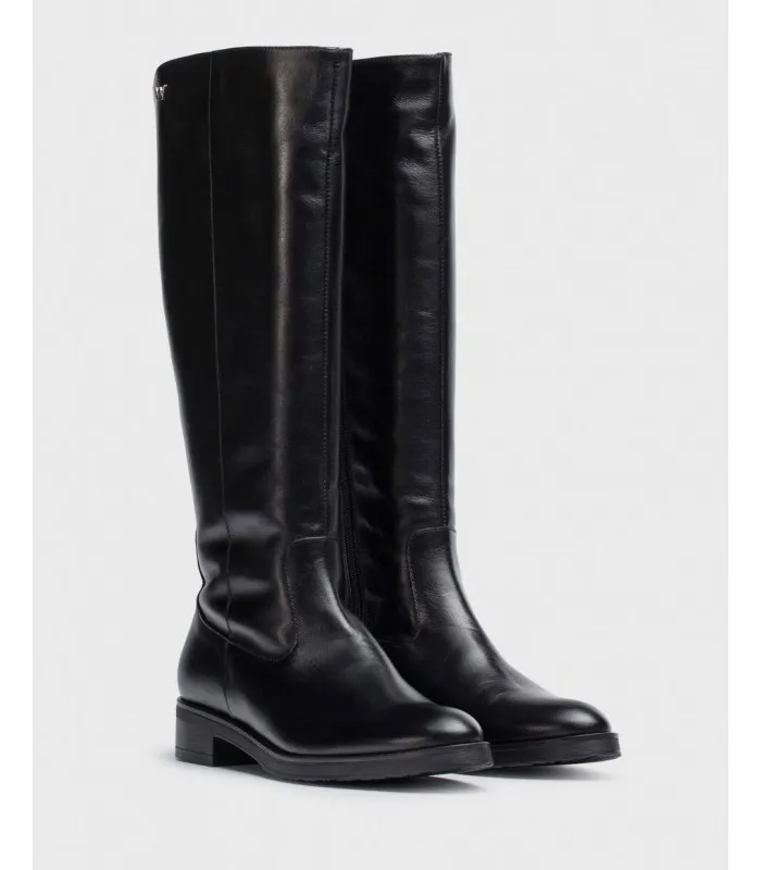 Bota piel negra Rocio Wonders