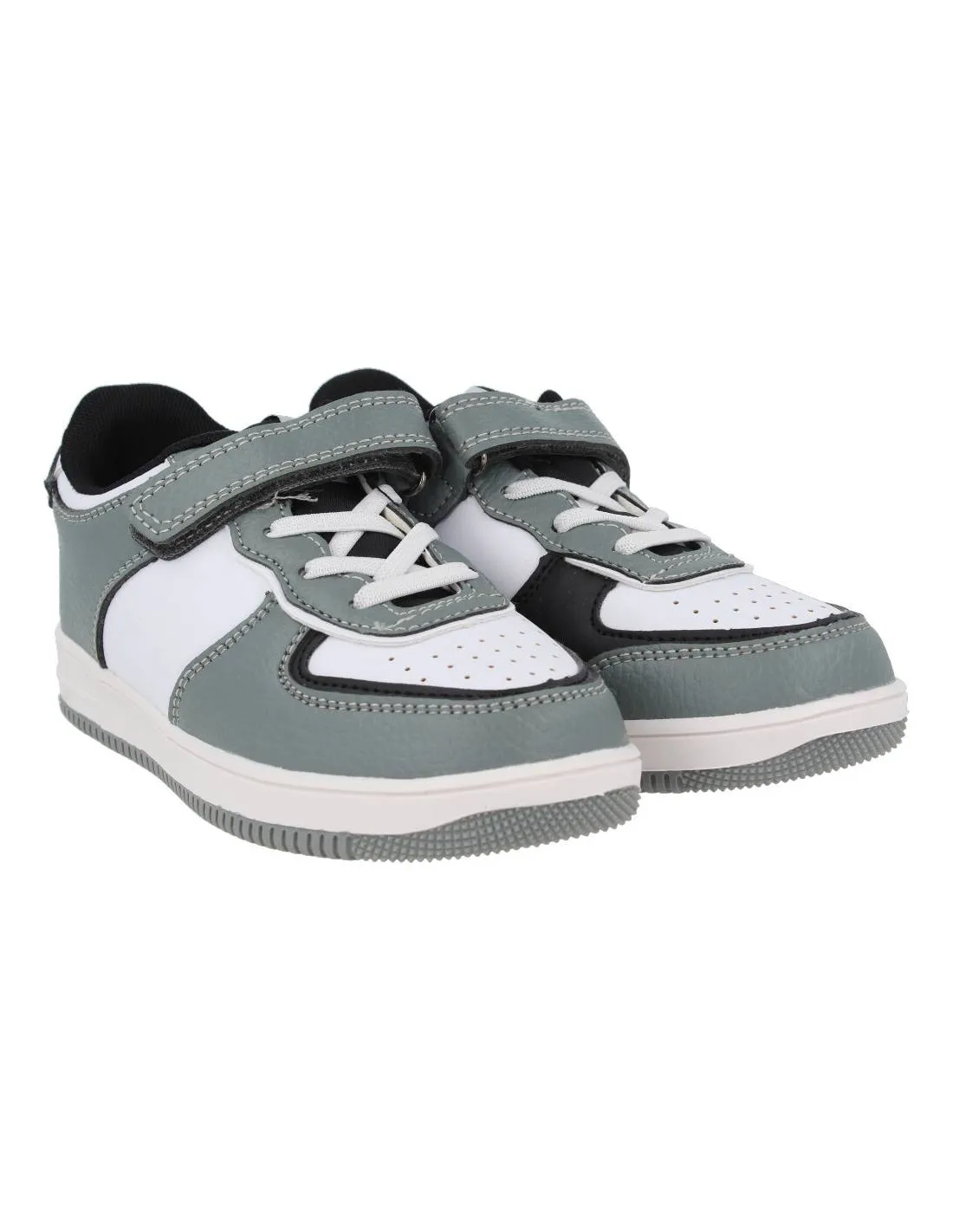 BUBBLE KIDS  DEPORTIVA BASKET VELCRO GRIS