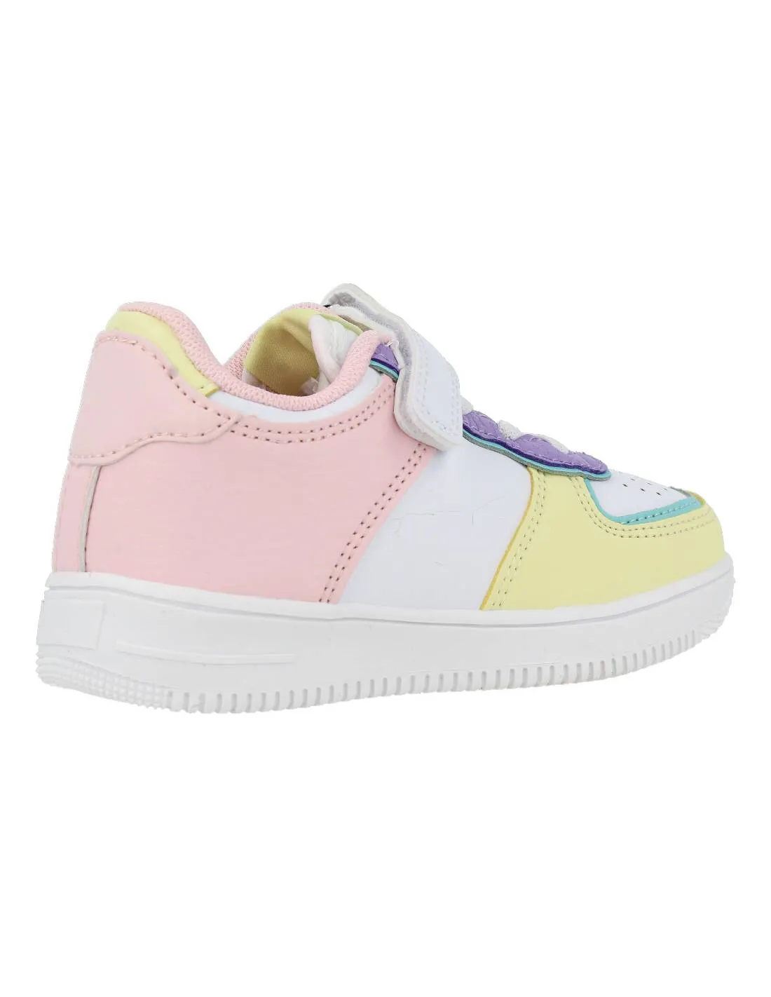 BUBBLE KIDS  DEPORTIVA BEBé BASKET VELCRO AMARILLO