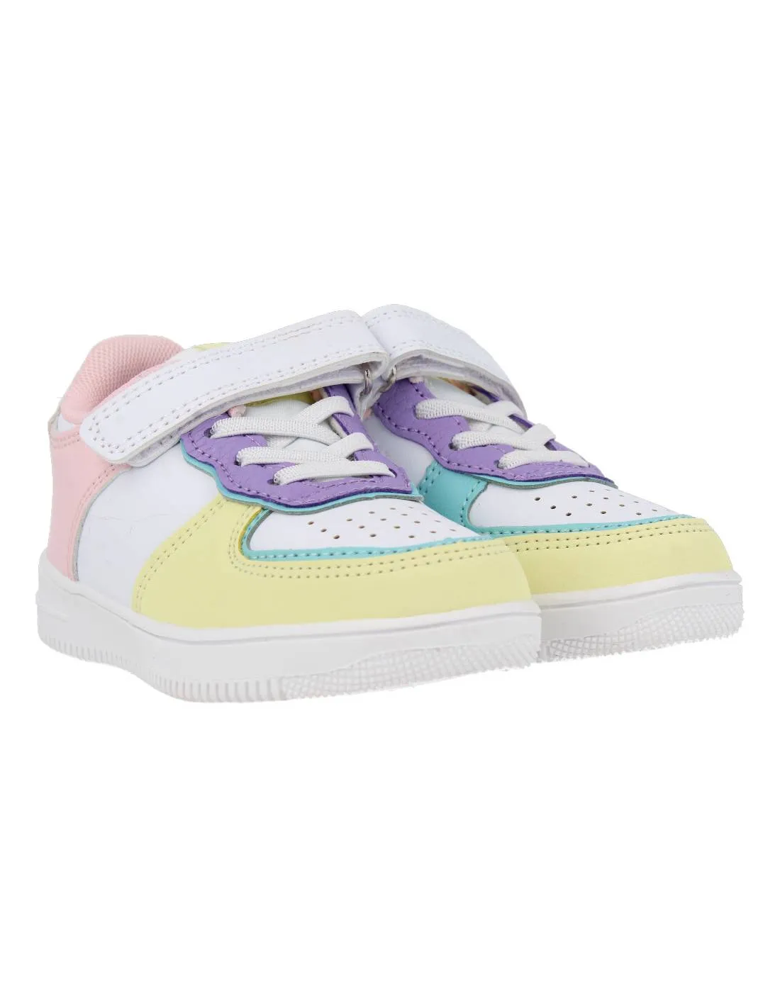 BUBBLE KIDS  DEPORTIVA BEBé BASKET VELCRO AMARILLO
