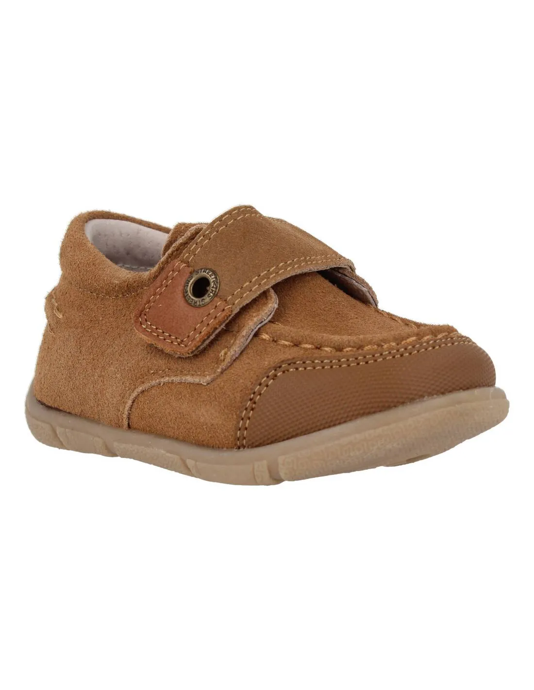 BUBBLE KIDS ZAPATITO CASUAL VELCRO REFORZADO CAMEL