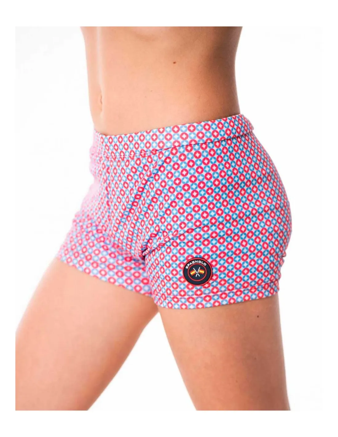 Bóxer Baño Niño Estampado Rojo y Azul Spagnolo