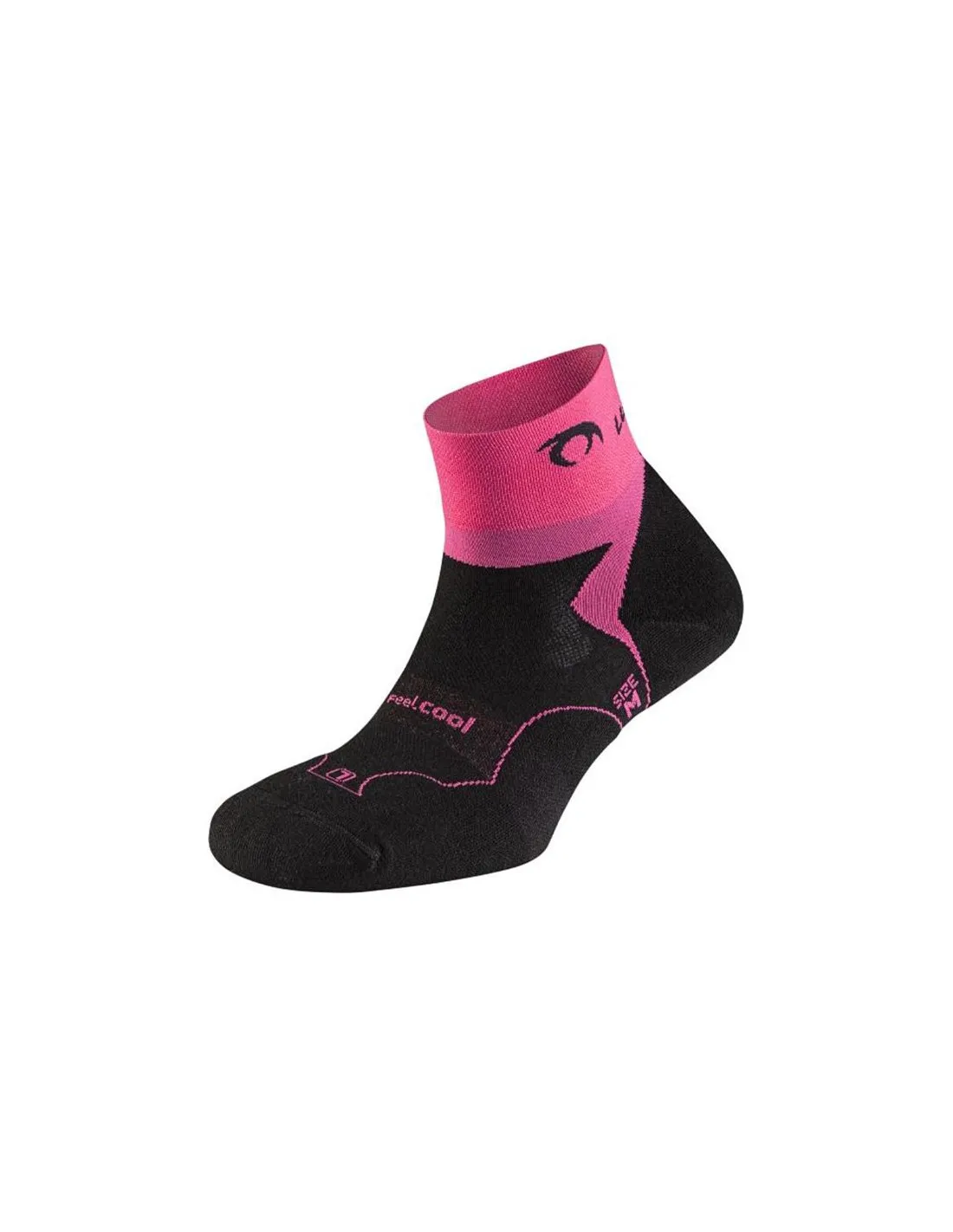 Calcetines tobilleros de trail Lurbel Desafio Mujer Rosa