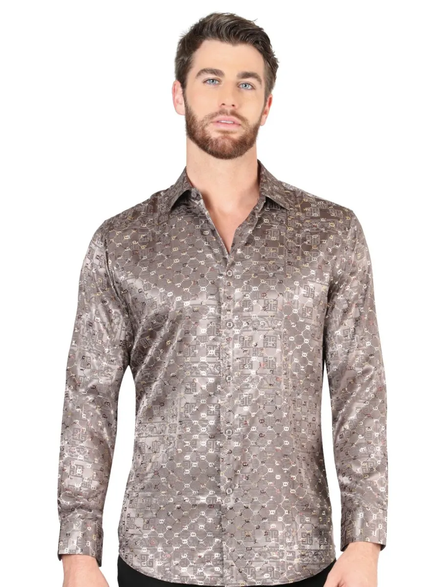 CAMISA DE MODA EL SEOR DE LOS CIELOS COLOR CAFE GEN44576