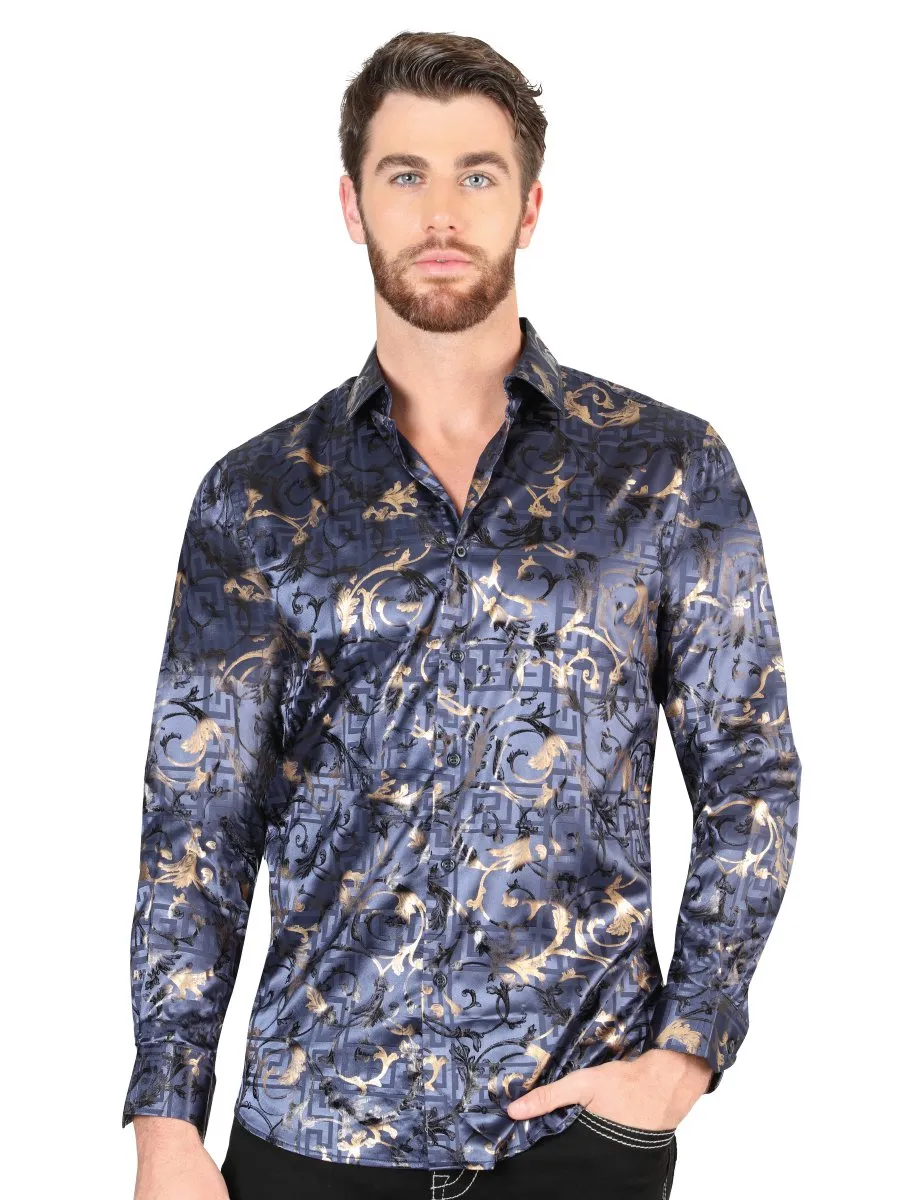 CAMISA DE MODA EL SEOR DE LOS CIELOS COLOR NAVY BLUE GEN44589
