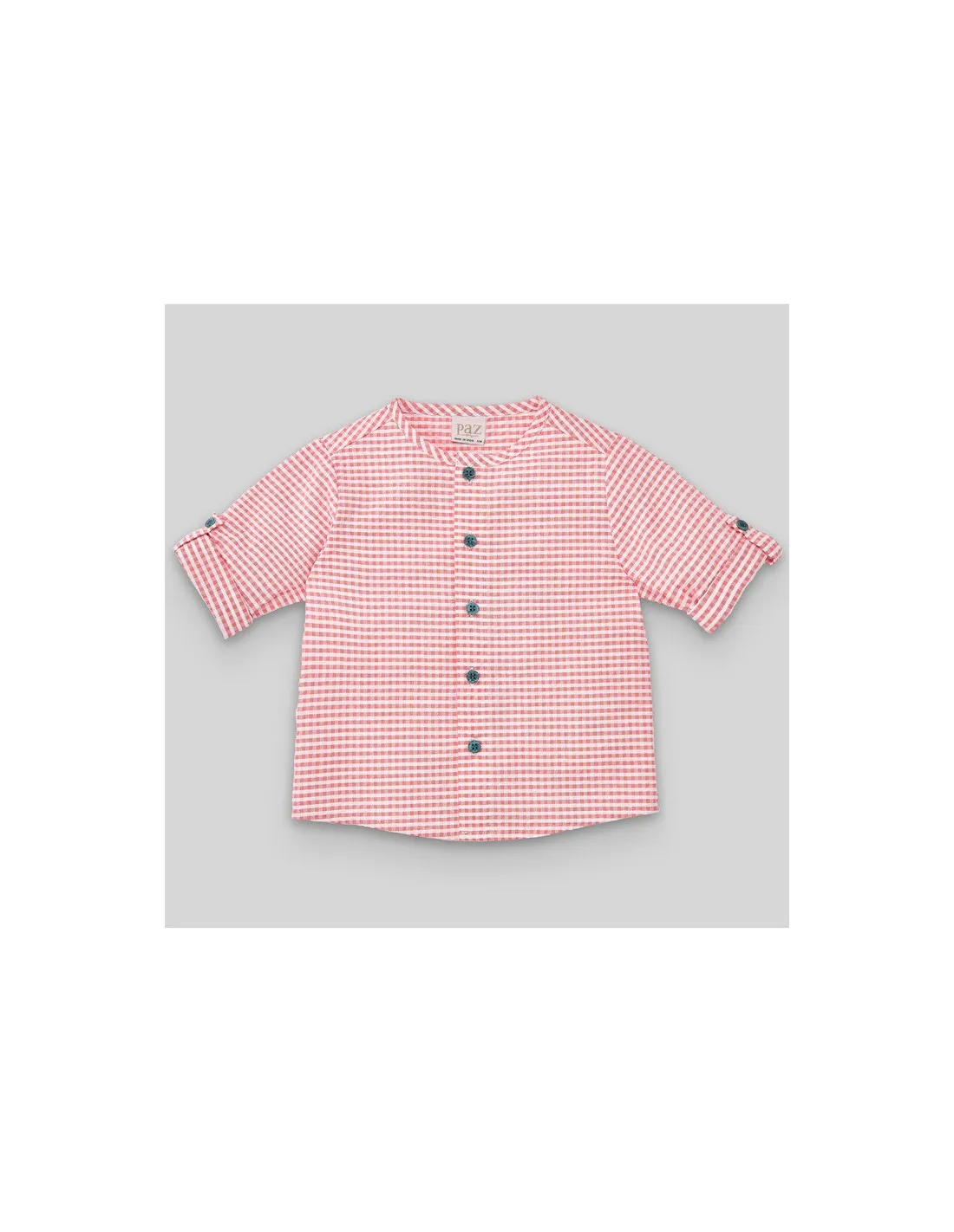 CAMISA MC SEERSUCKER CUADROS CIRCO PAZ RODRIGUEZ