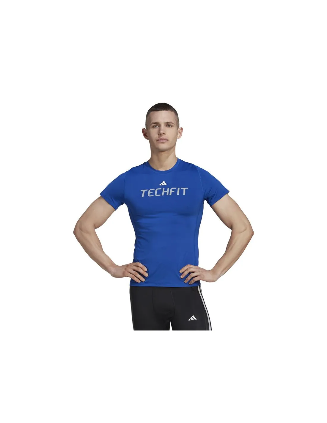 Camiseta de fitness adidas Techfit Graphic Hombre BL