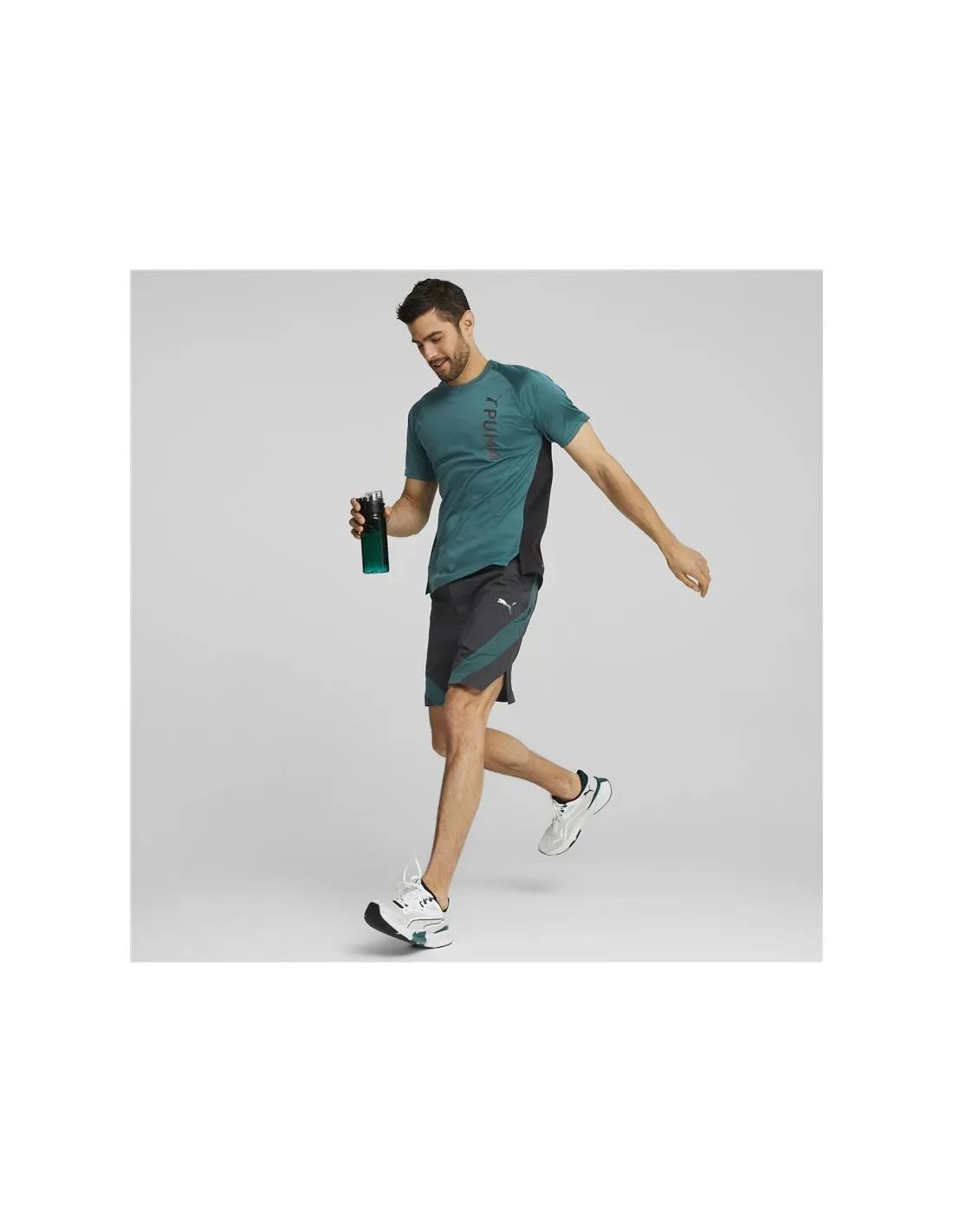 Camiseta de fitness Puma Fit Sleeve training Hombre Green