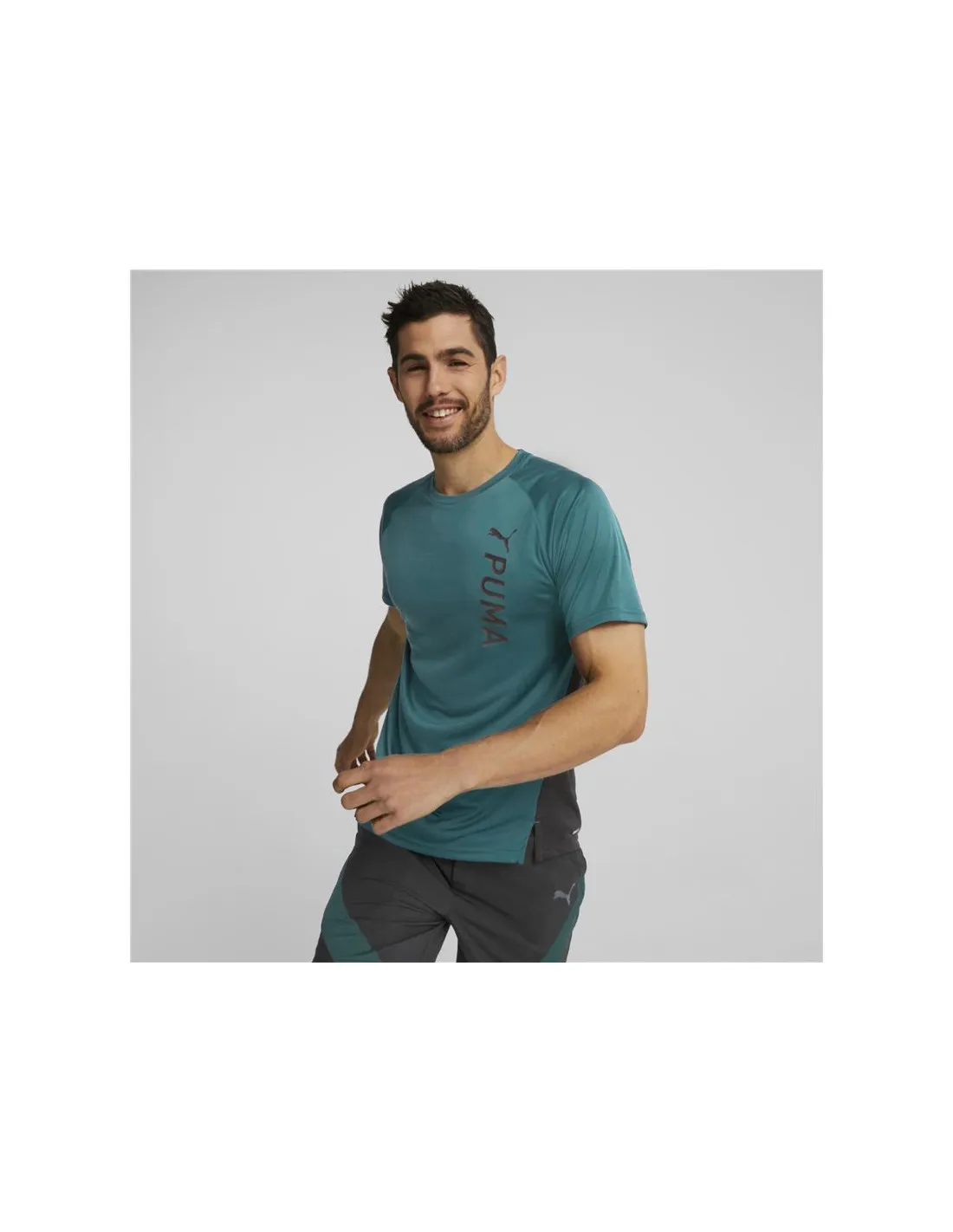 Camiseta de fitness Puma Fit Sleeve training Hombre Green