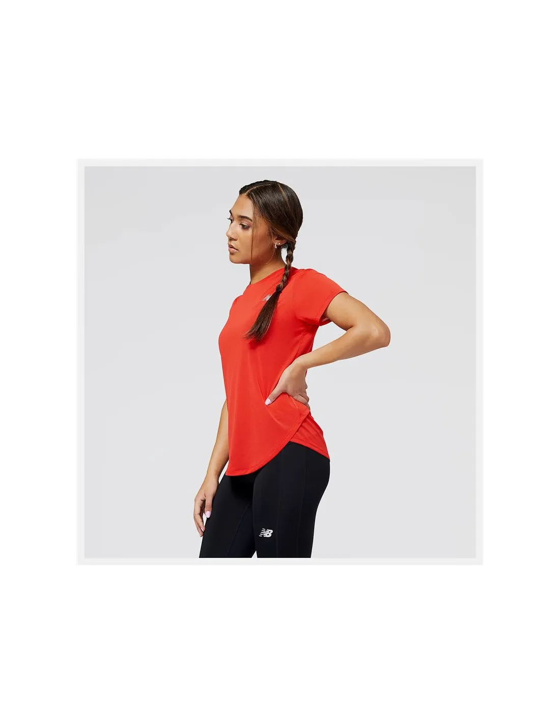 Camiseta de running New Balance Accelerate Rojo Mujer