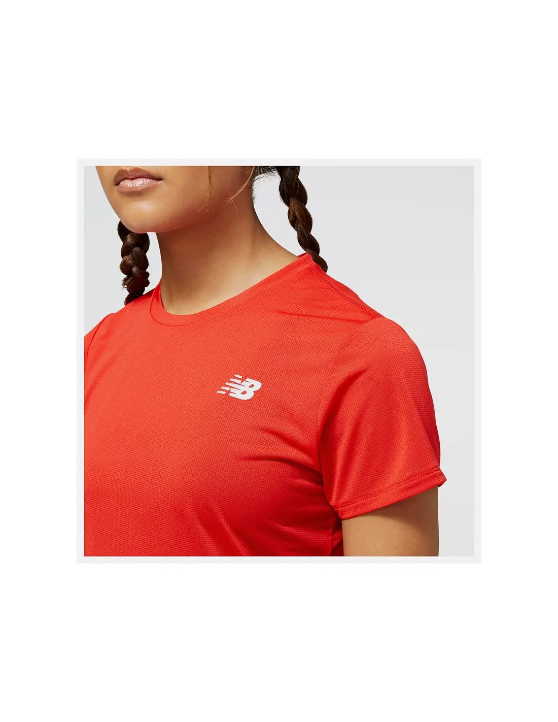 Camiseta de running New Balance Accelerate Rojo Mujer