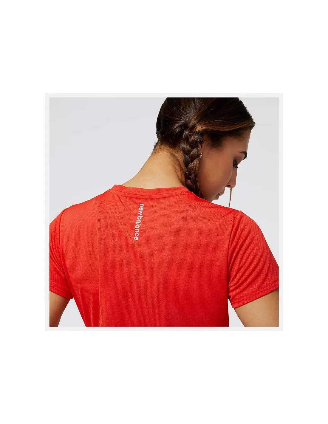 Camiseta de running New Balance Accelerate Rojo Mujer