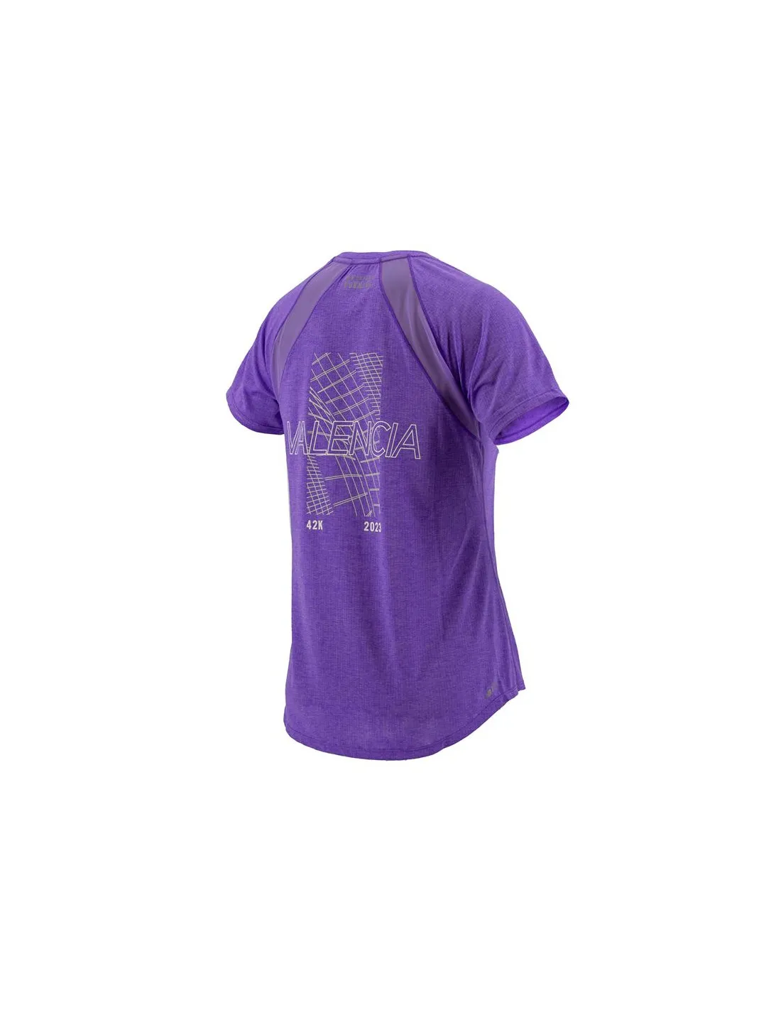 Camiseta de Running New Balance Valencia Marathon Impact Run EIH Mujer