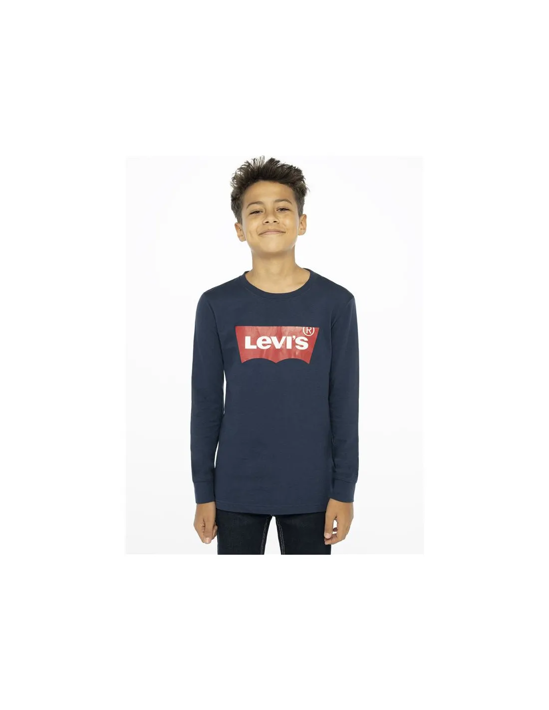 Camiseta Levi's Batwing Manga larga Boy Dark blue