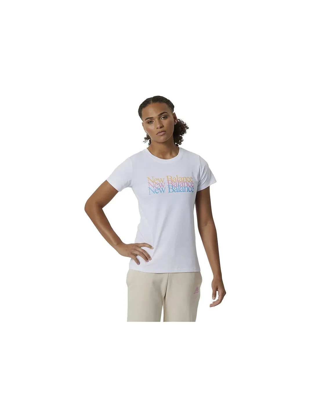 Camiseta New Balance Essentials Celebrate W White