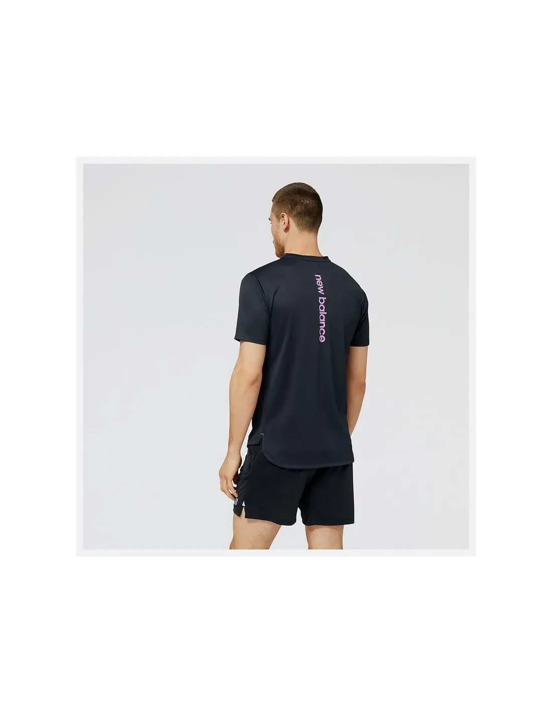 CAMISETA NEW BALANCE IMPACT RUN AT NVENT NEGRA HOMBRE