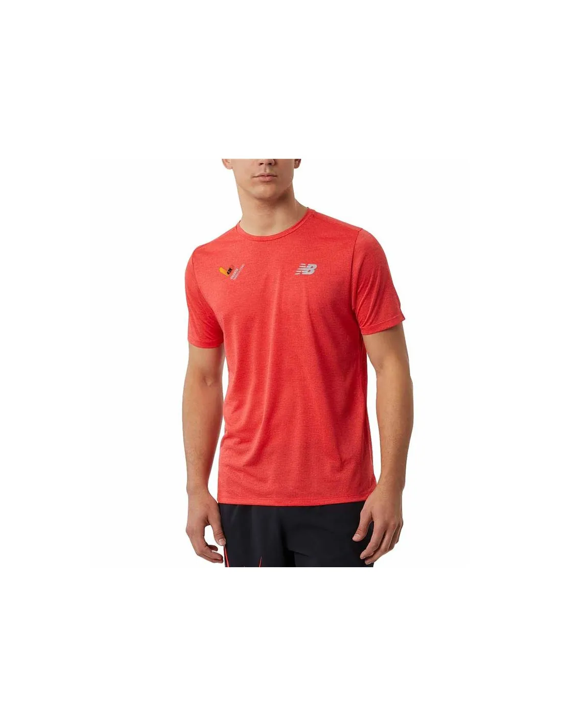 Camiseta New Balance Impact Run naranja Hombre