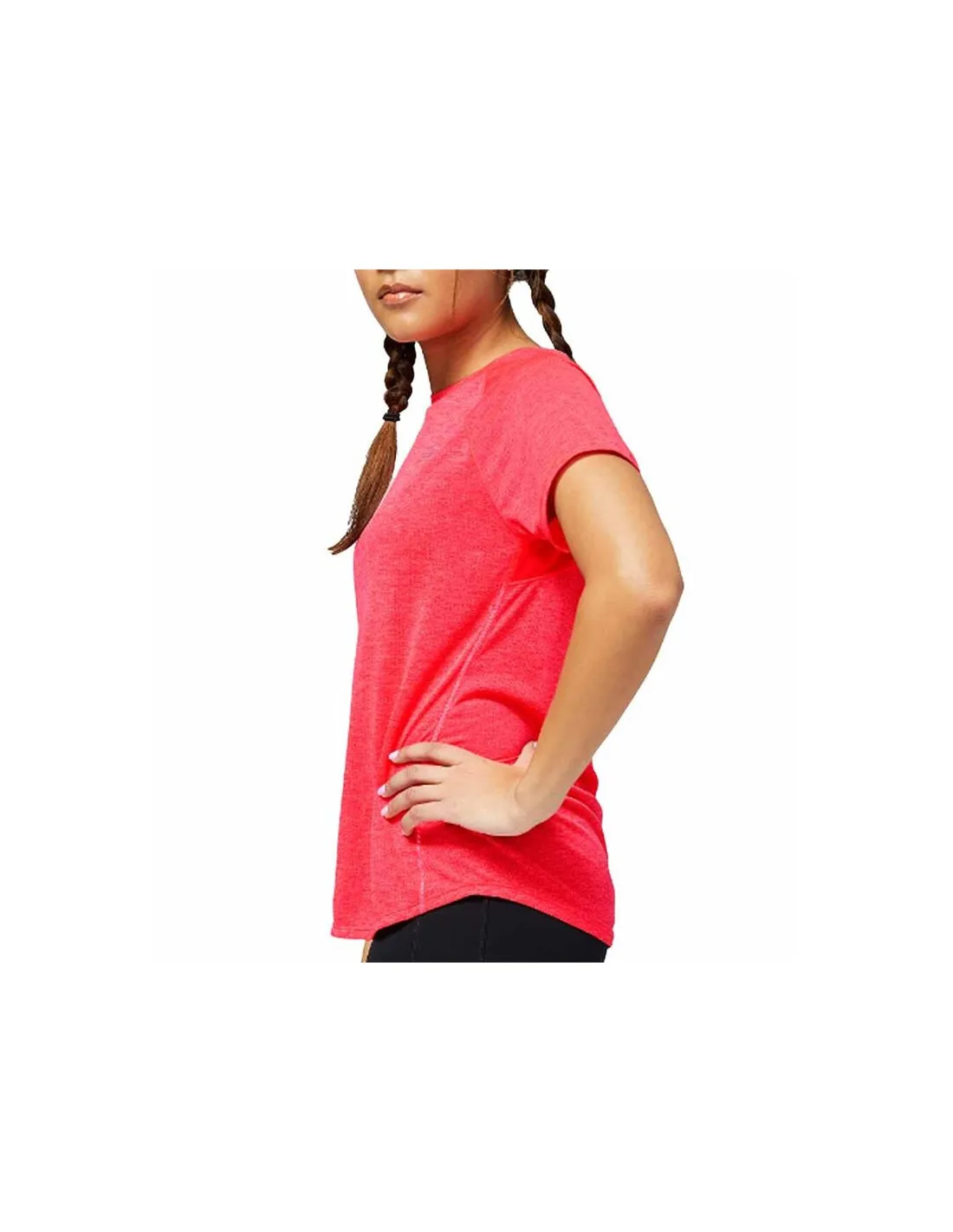 Camiseta New Balance Impact Run naranja Mujer