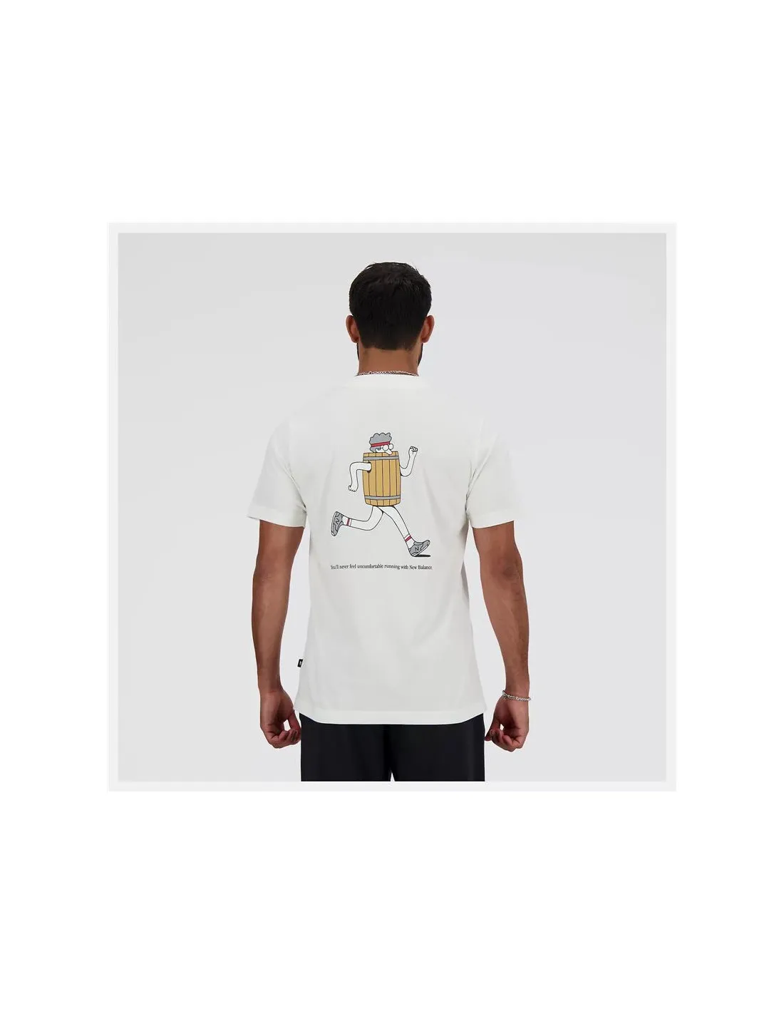 Camiseta New Balance Sport Essentials Barrel Runner Hombre Blanco