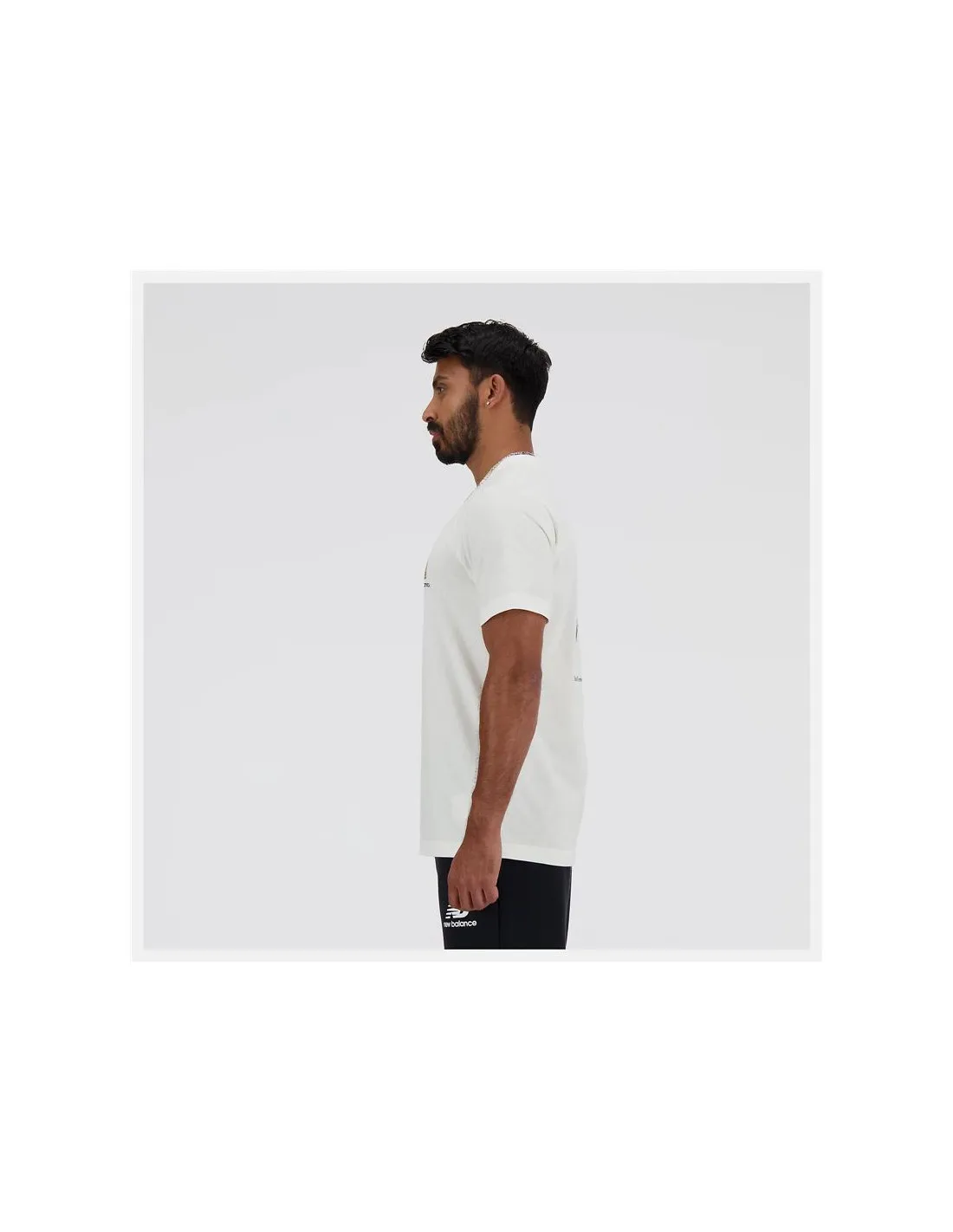 Camiseta New Balance Sport Essentials Barrel Runner Hombre Blanco