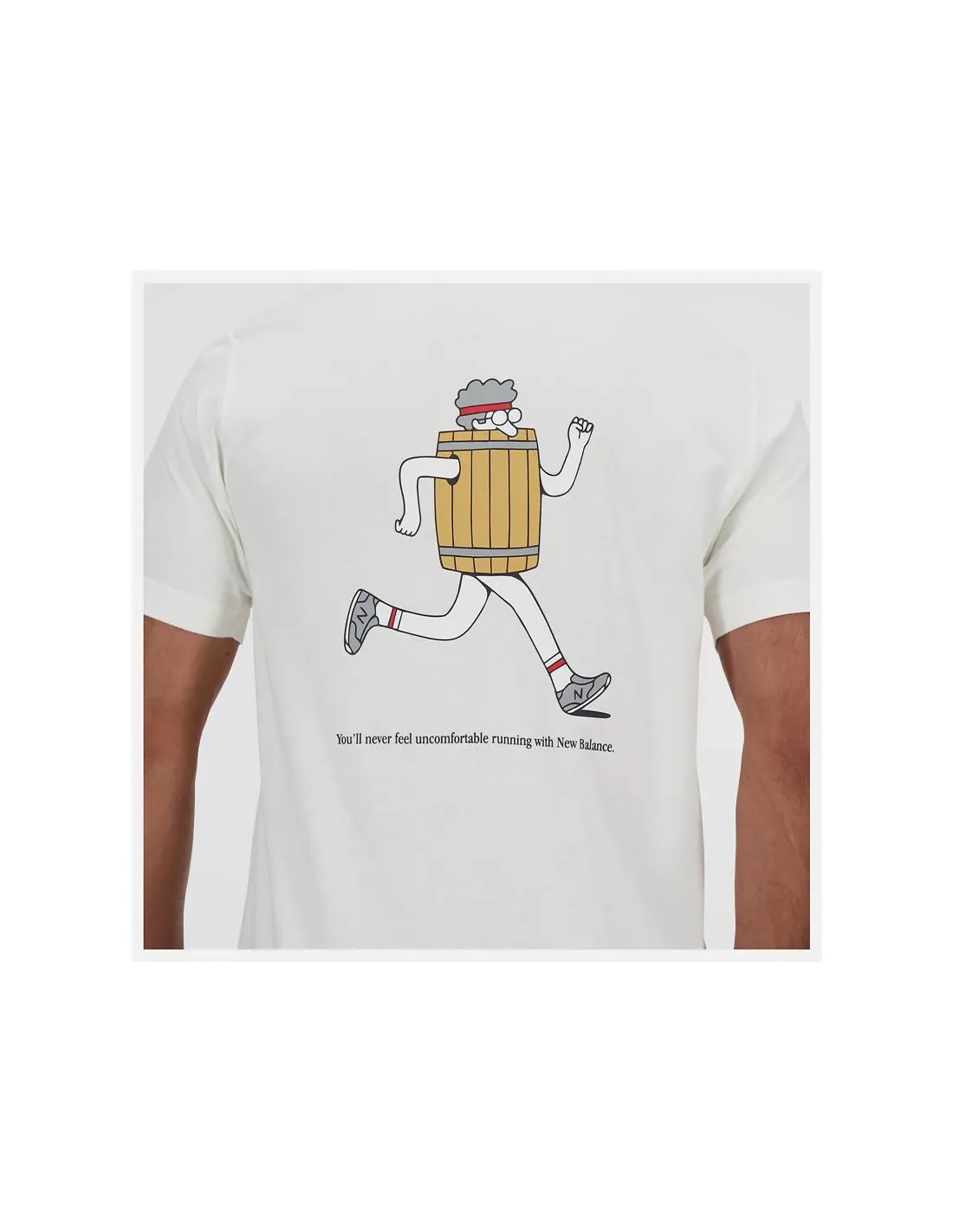 Camiseta New Balance Sport Essentials Barrel Runner Hombre Blanco