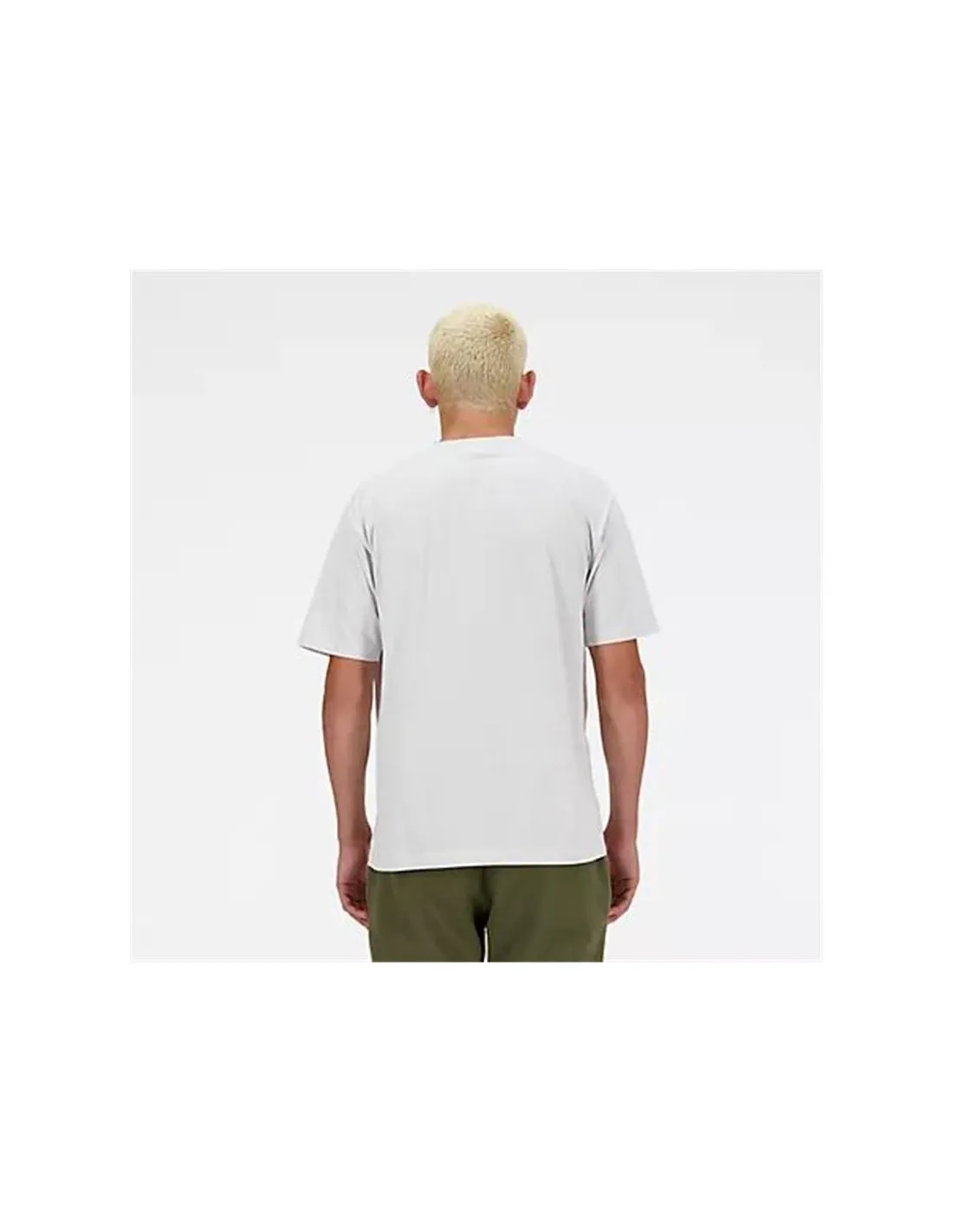 Camiseta New Balance Sport Essentials Linear Hombre Blanco