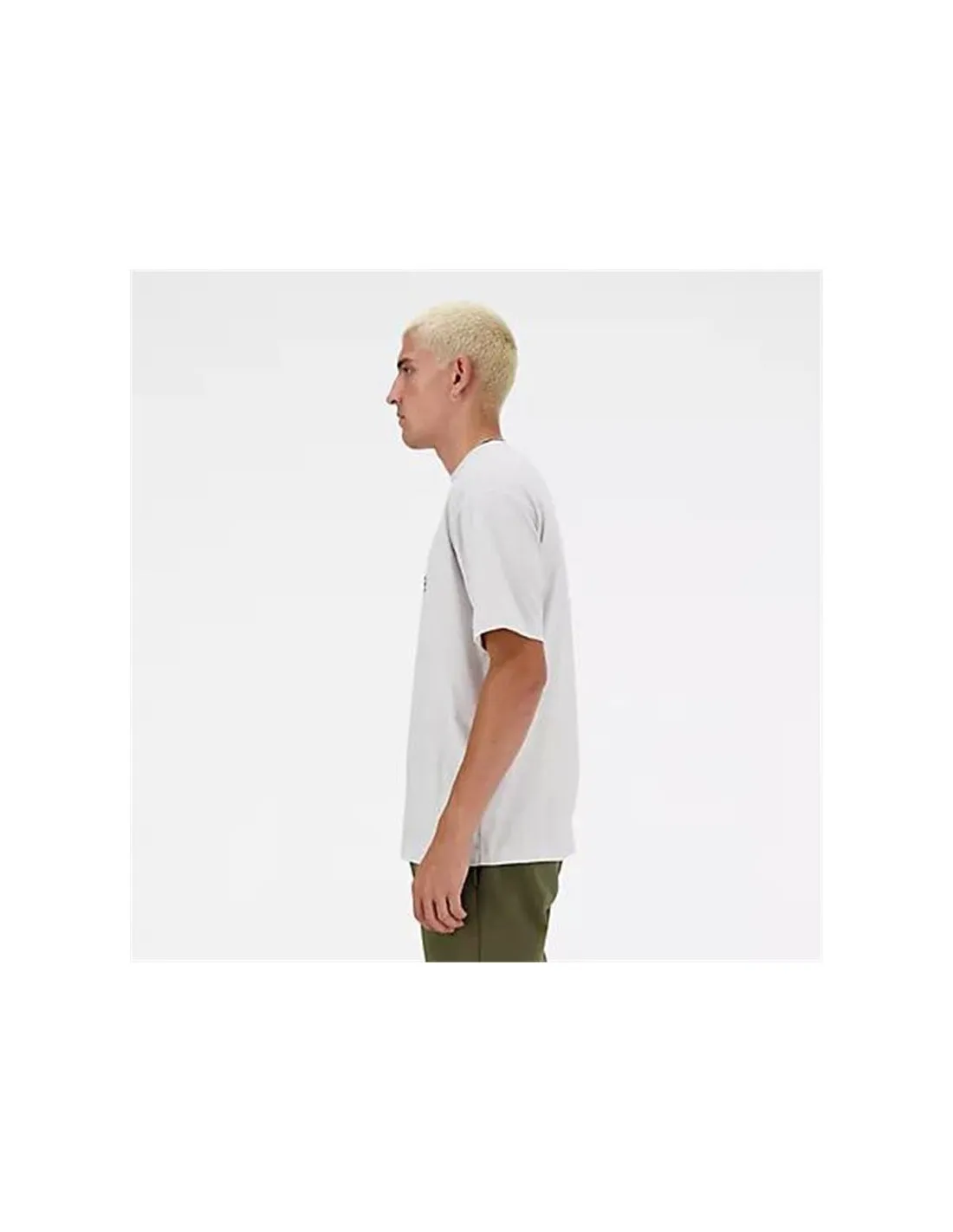 Camiseta New Balance Sport Essentials Linear Hombre Blanco