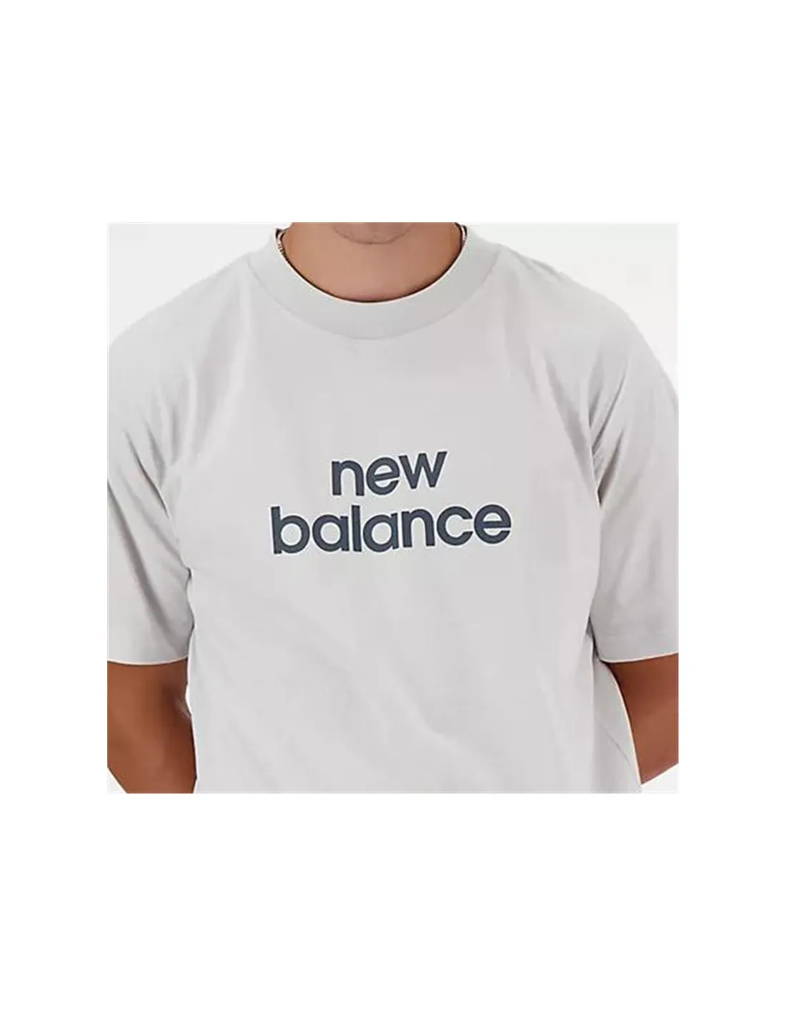 Camiseta New Balance Sport Essentials Linear Hombre Blanco