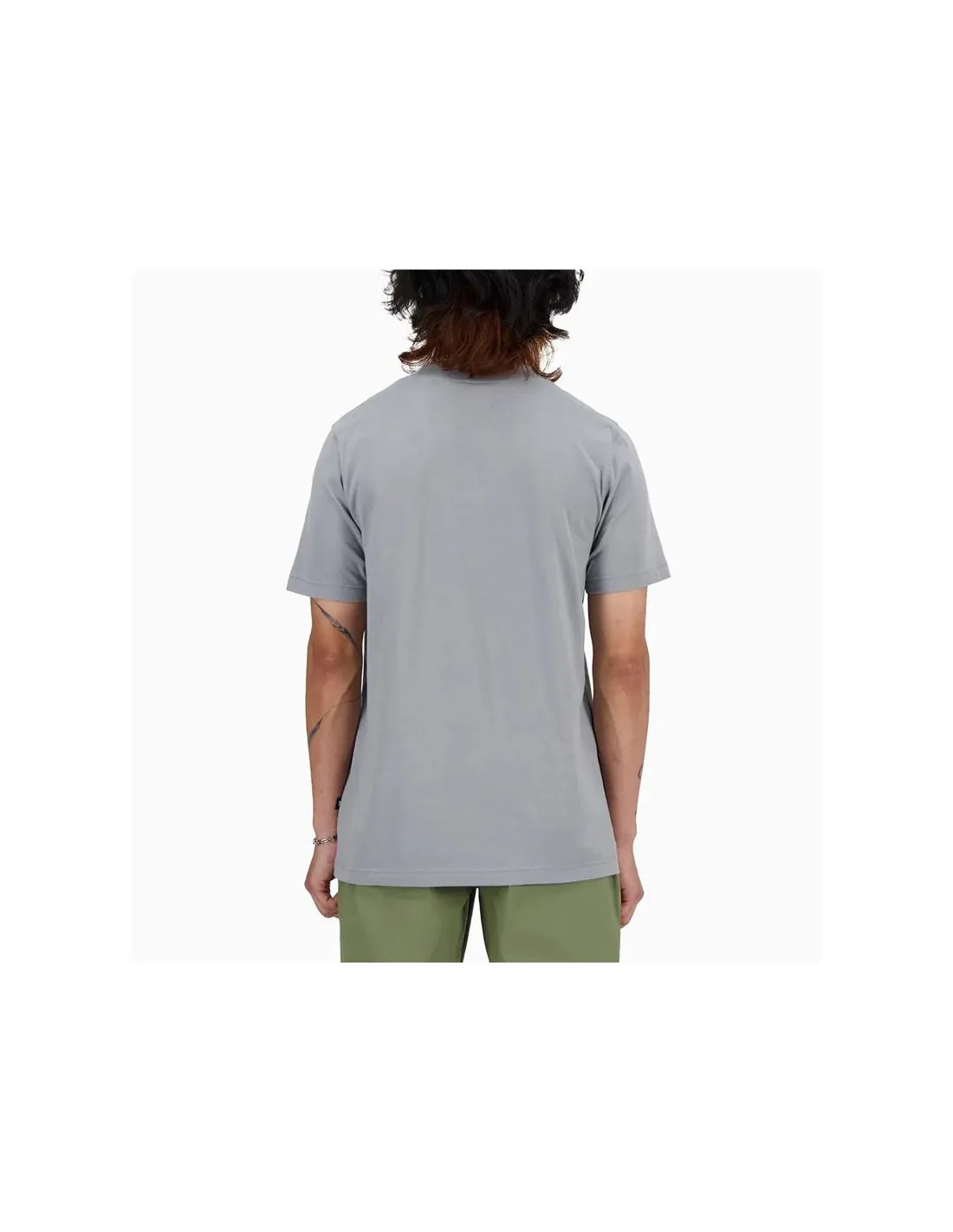 Camiseta New Balance Sport Essentials Poster Hombre Gris