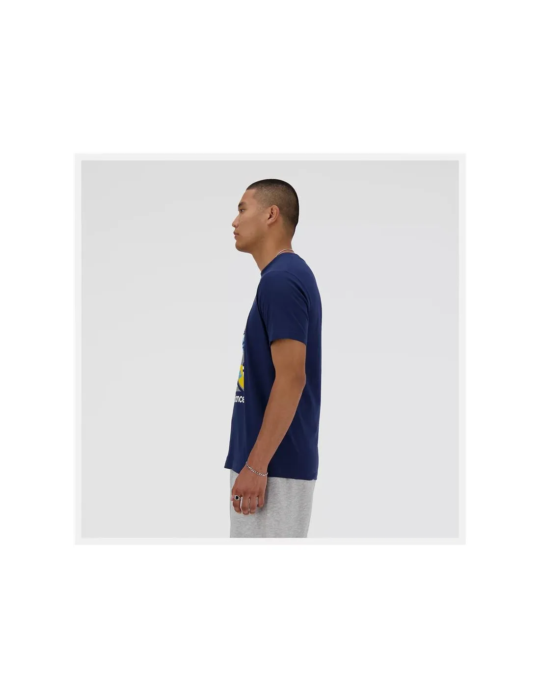 Camiseta New Balance Sport Essentials Triathlon Hombre Azul