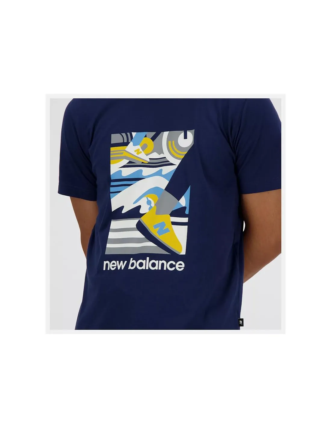 Camiseta New Balance Sport Essentials Triathlon Hombre Azul