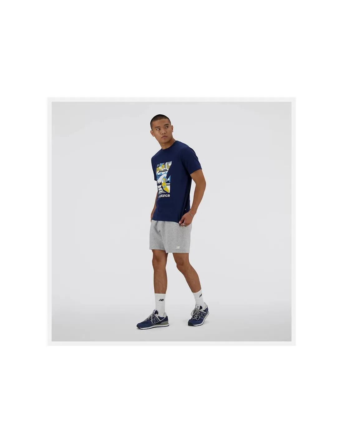 Camiseta New Balance Sport Essentials Triathlon Hombre Azul